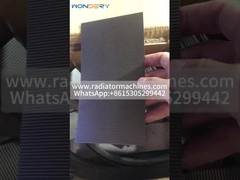 Максимальная ширина 600 мм, высота 1 мм, теплообменник из нержавеющей стали с волнистыми плавниками